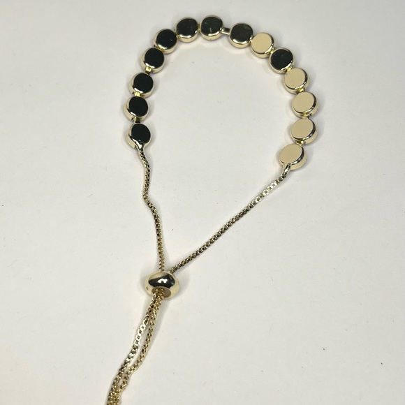 14k gold filled blue evil eye bracelet - Picture 3 of 3